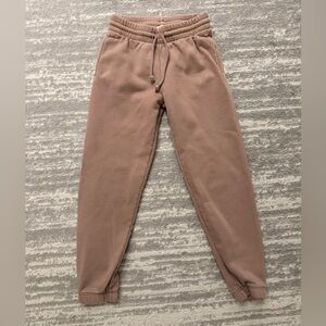 Aritzia TNA Perfect Fit Dusty Rose Sweat Pants Size XS